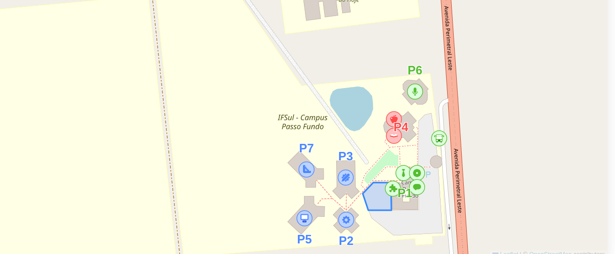Mapa do campus